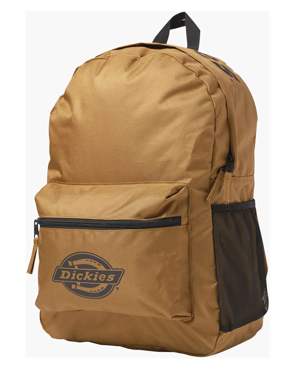 Left View of Brown Duck 23L Basic Double Logo Backpack - DZ22B