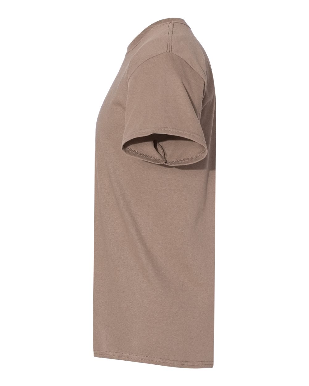 Left View of Brown Savana Heavy Cotton™ T-Shirt - 5000