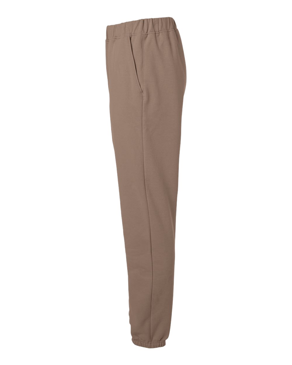Left View of Brown Savana Softstyle® Midweight Pocket Sweatpants - SF100