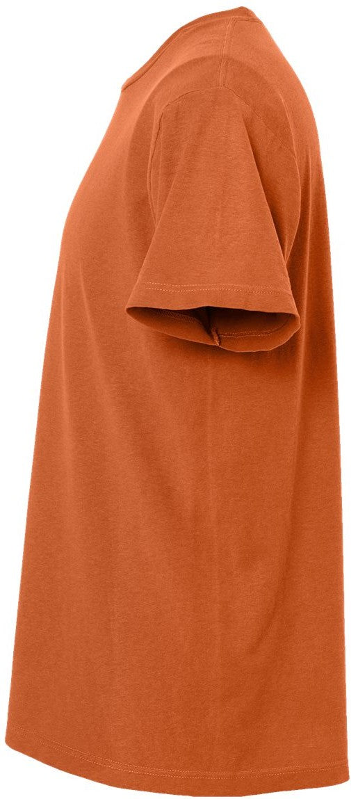 Left View of Burnt Orange Vintage Garment-Dyed T-Shirt - 6500M