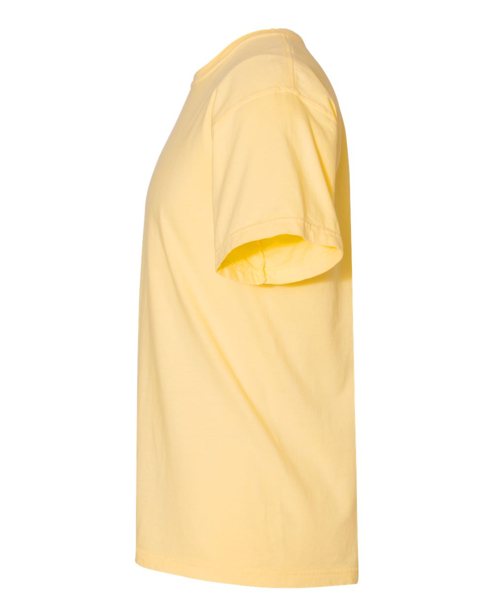 Left View of Butter Garment-Dyed Heavyweight T-Shirt - 1717