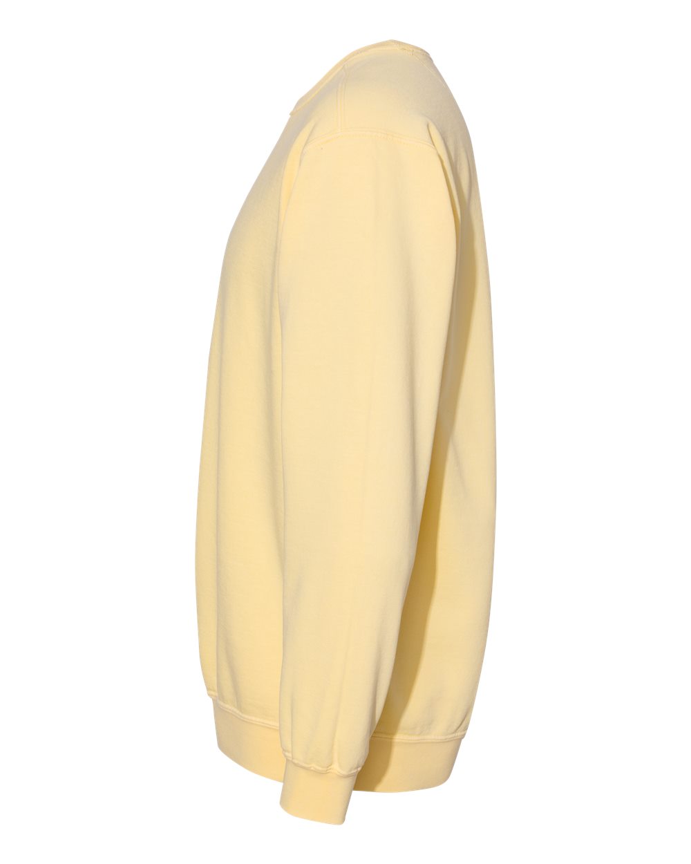 Left View of Butter Garment-Dyed Sweatshirt - 1566