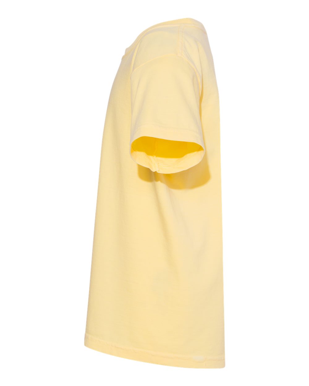 Left View of Butter Garment-Dyed Youth Heavyweight T-Shirt - 9018