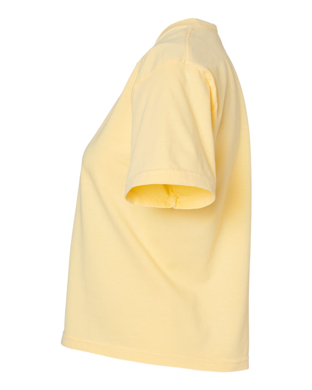 Left View of Butter Women's Heavyweight Boxy T-Shirt - 3023CL