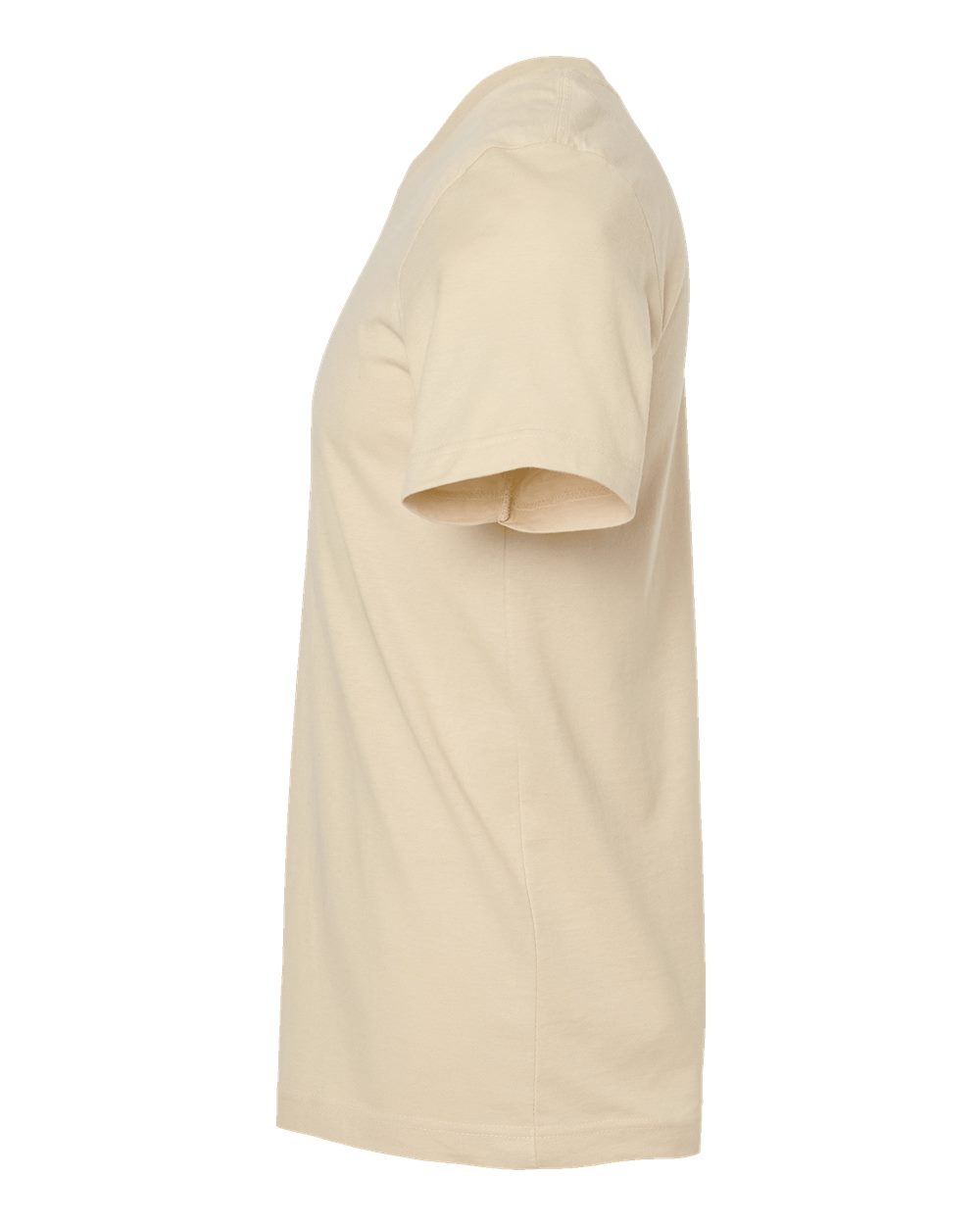 Left View of Buttercream Premium Cotton T-Shirt - 502