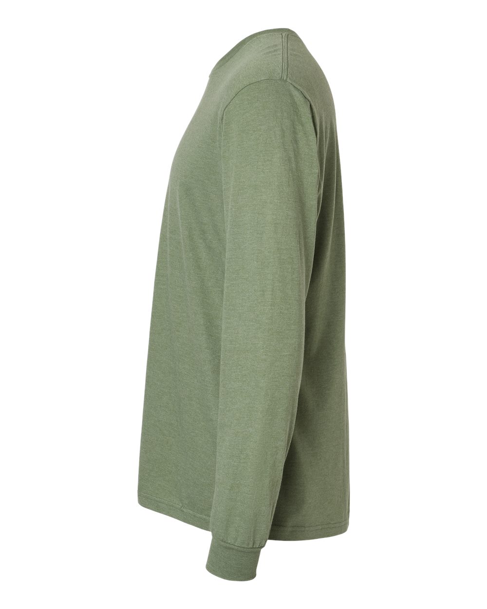 Left View of Cactus Softstyle® CVC Long Sleeve T-Shirt - 64440CVC