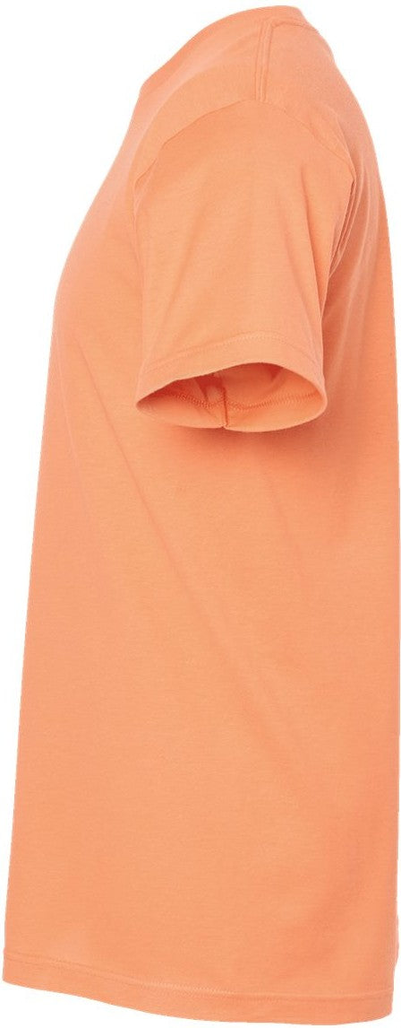 Left View of Cantaloupe Fine Jersey T-Shirt - 202