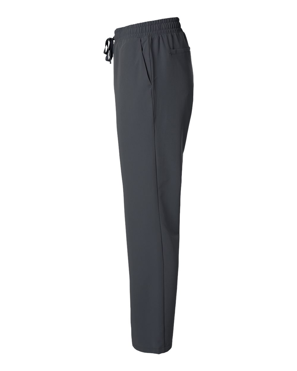 Left View of Carbon Grey Rhodes Everyday Straight-Leg Scrub Pants - M20001