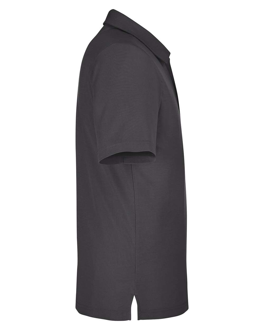 Left View of Carbon Men's Fusion ChromaSoft™ Pique Polo - CE112