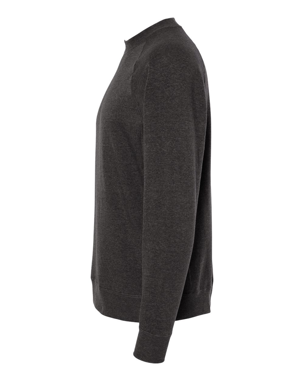 Left View of Carbon Special Blend Crewneck Raglan Sweatshirt - PRM30SBC