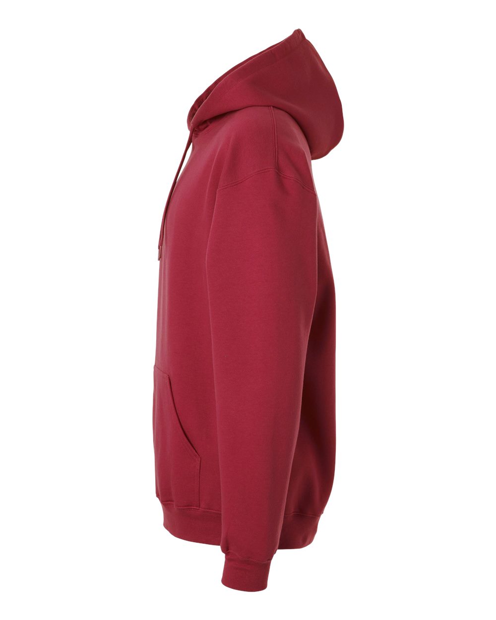 Left View of Cardinal Softstyle® Midweight Hooded Sweatshirt - SF500