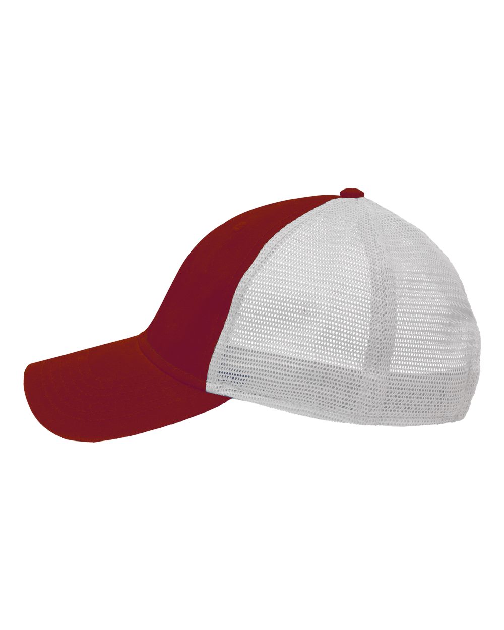 Left View of Cardinal/ Stone Mesh Dad Hat Fit - SP1750