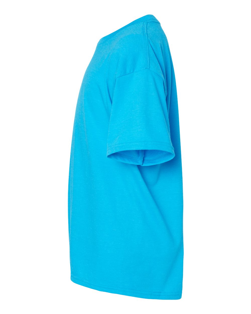 Left View of Caribbean Mist Softstyle® Youth CVC T-Shirt - 64000BCVC