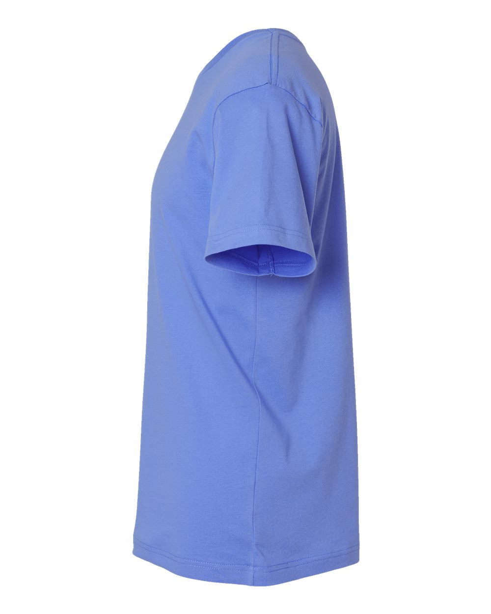 Left View of Carolina Blue Fine Jersey Tee - 6901