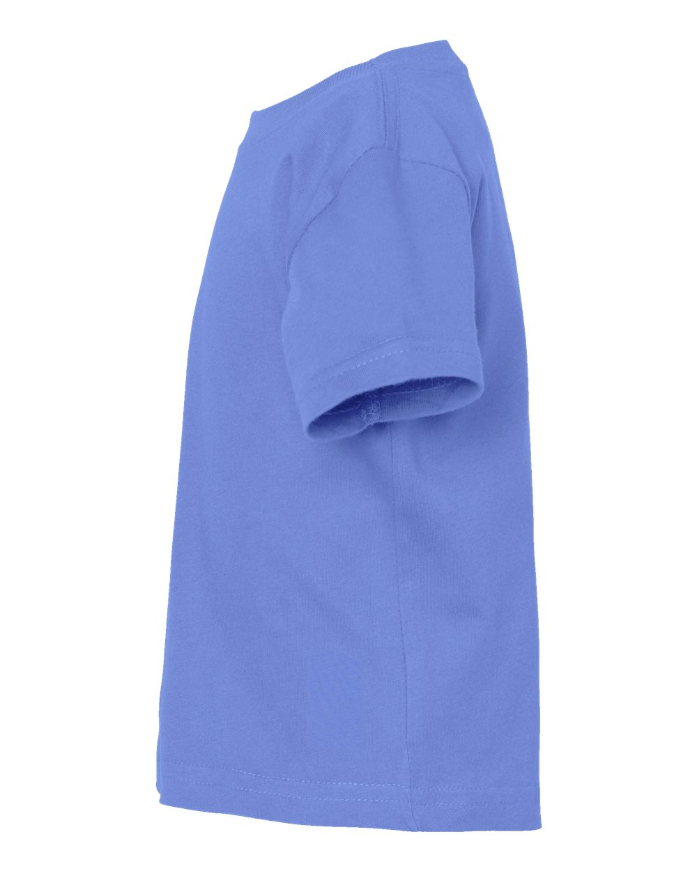 Left View of Carolina Blue Infant Fine Jersey Tee - 3322