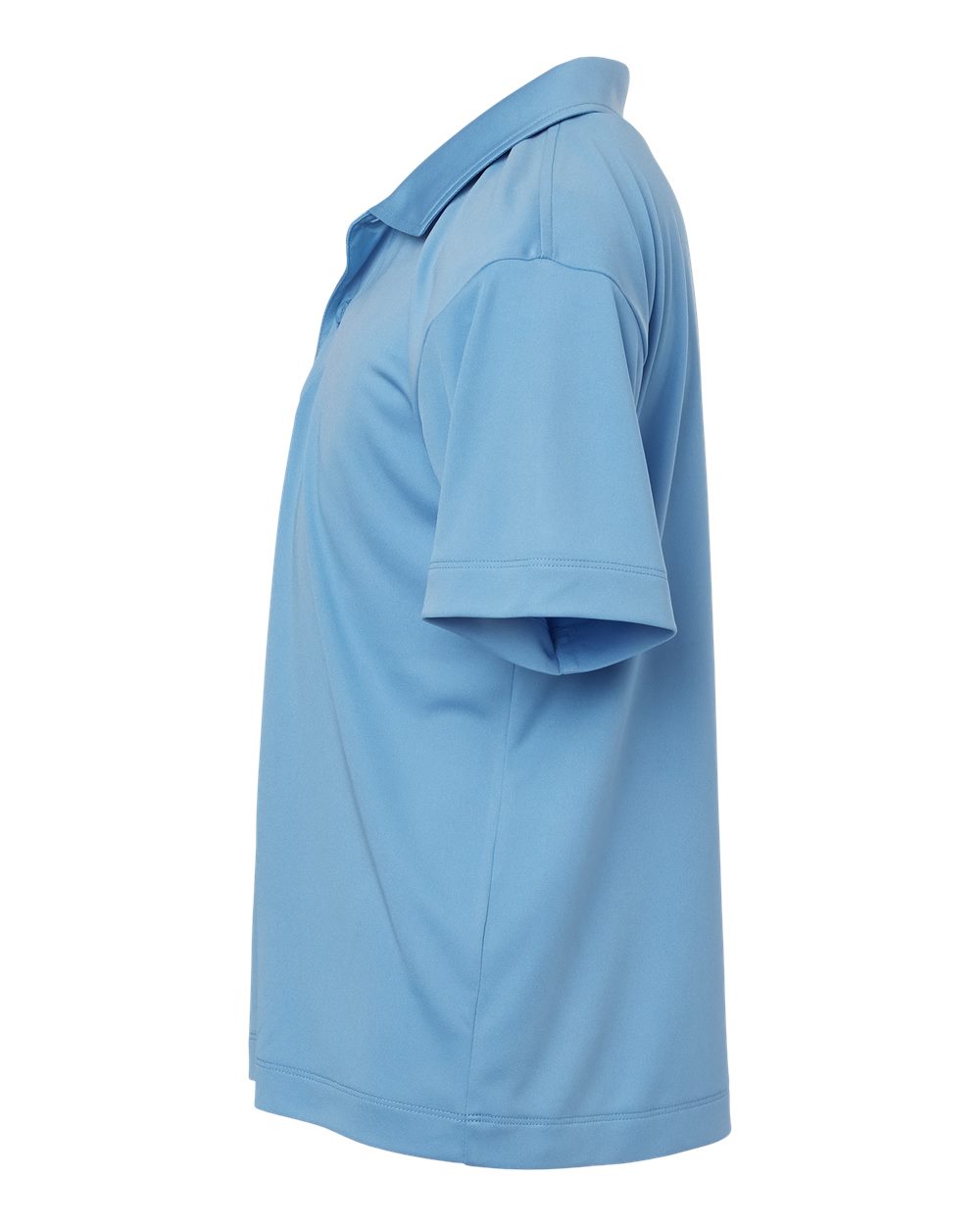 Left View of Carolina Blue Pro-Lock Youth Performance Polo - 41800Y