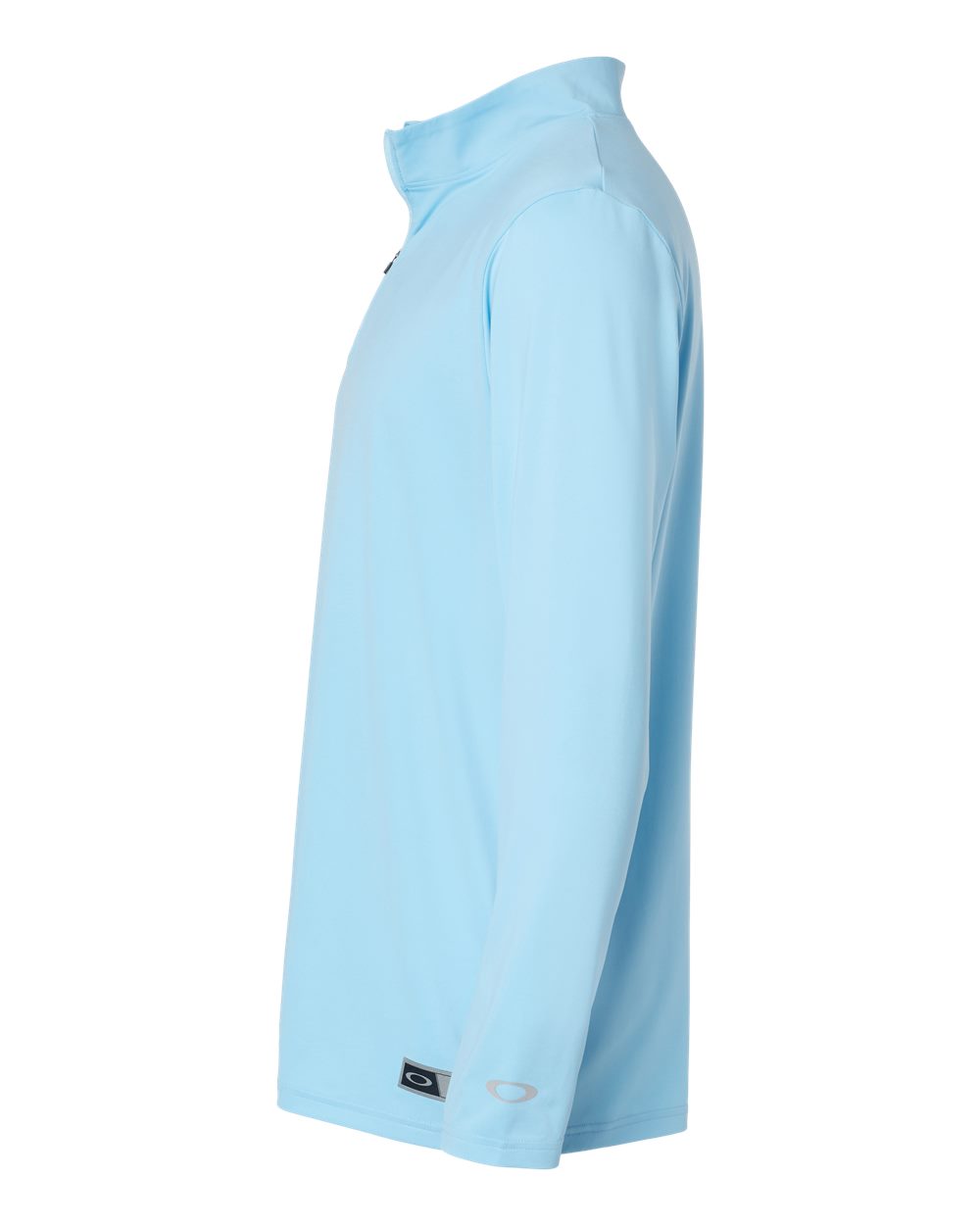 Left View of Carolina Blue Team Issue Podium Quarter-Zip Pullover - FOA402997