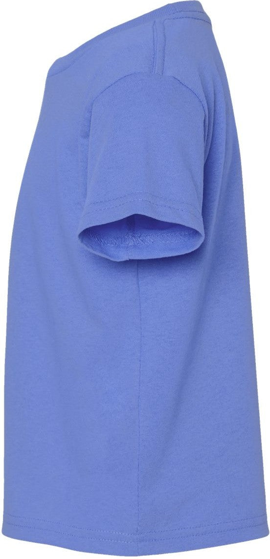 Left View of Carolina Blue Toddler Cotton Jersey Tee - 3301T