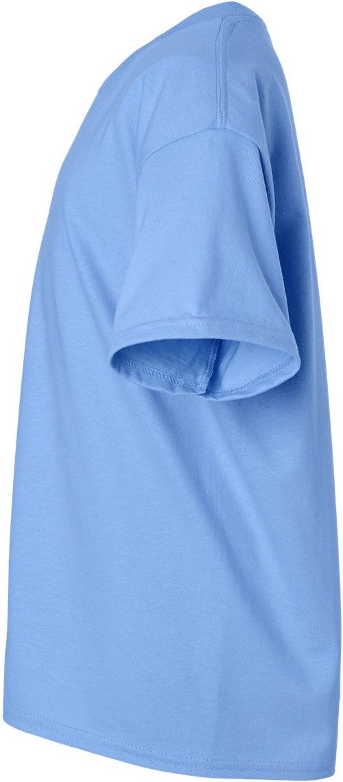 Left View of Carolina Blue Ultra Cotton® Youth T-Shirt - 2000B