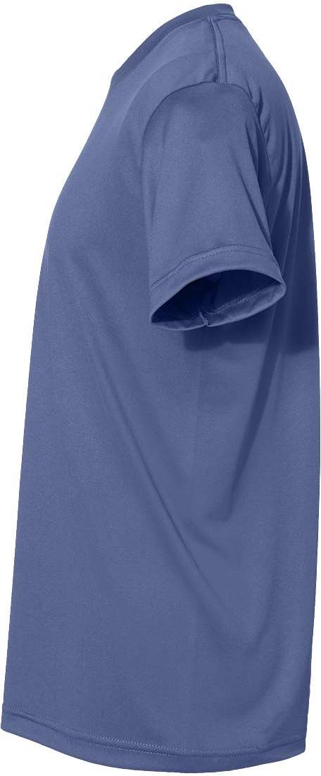 Left View of Cationic Royal USA-Made Performance T-Shirt - 5300