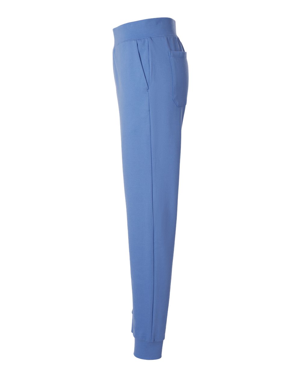Left View of Ceil Blue Women's Rubi Ultrasoft Scrub Joggers - Petite Sizes - W40001P