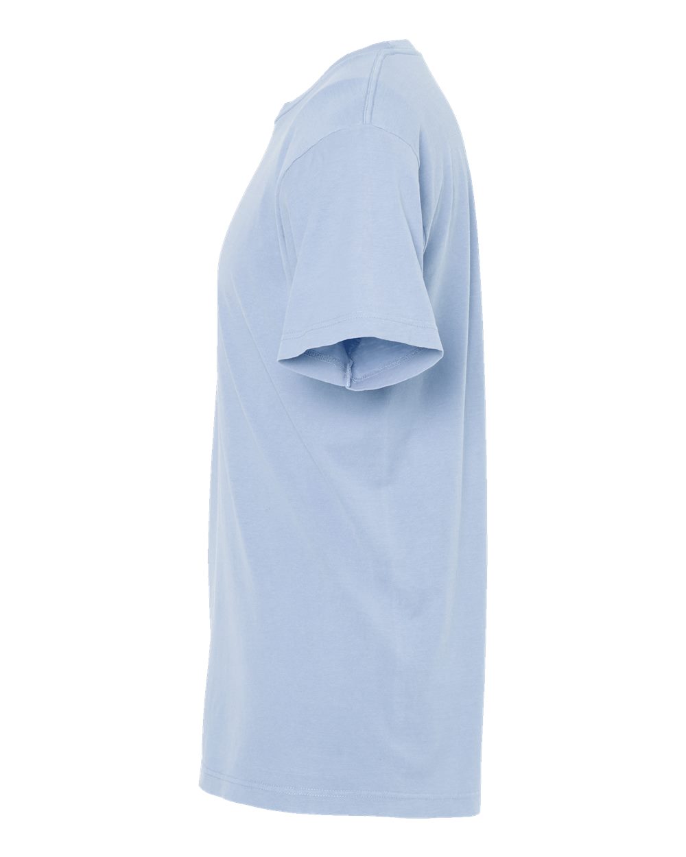 Left View of Chambray Vintage Garment-Dyed T-Shirt - 6500M