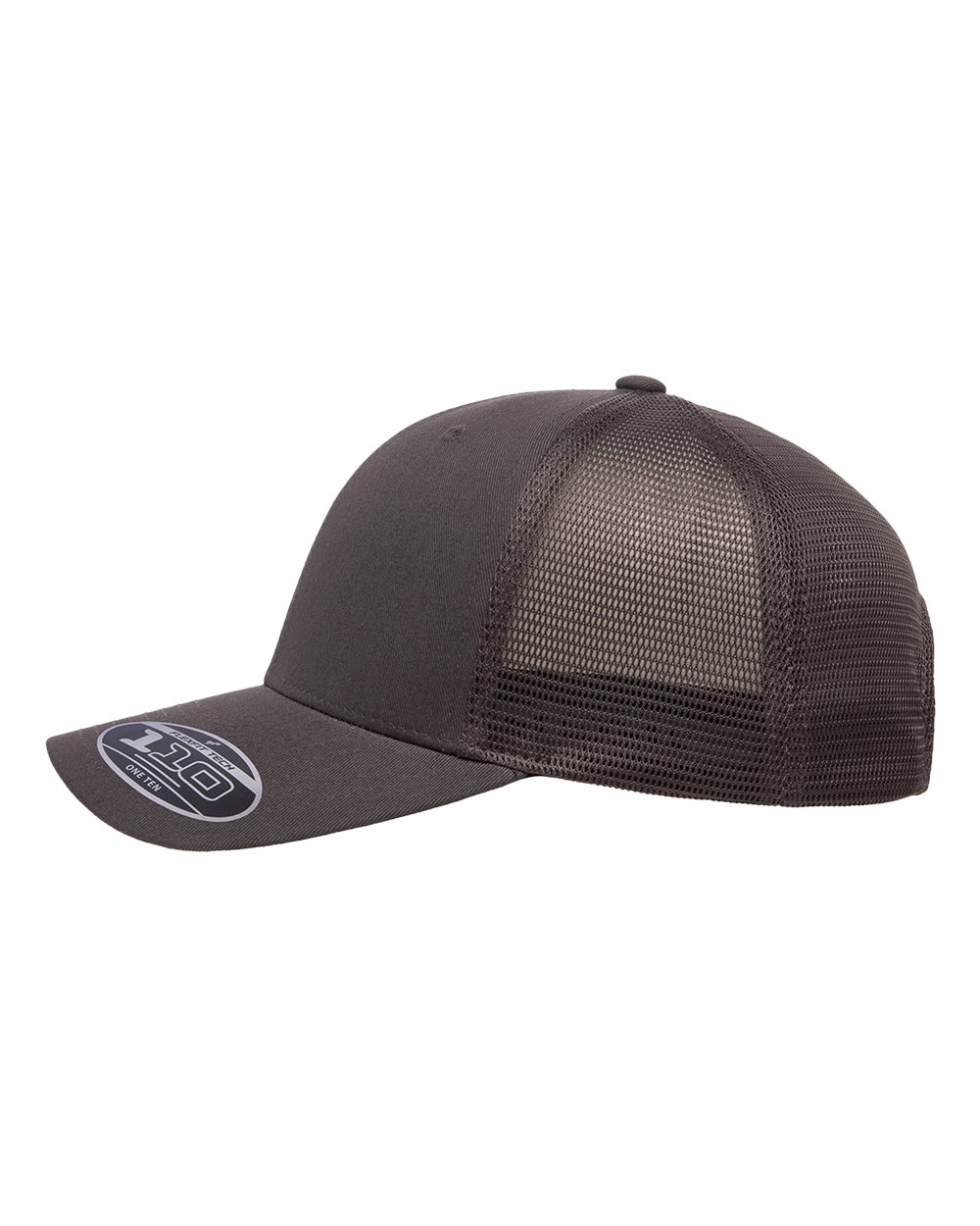Left View of Charcoal 110® Mesh-Back Cap - 110M