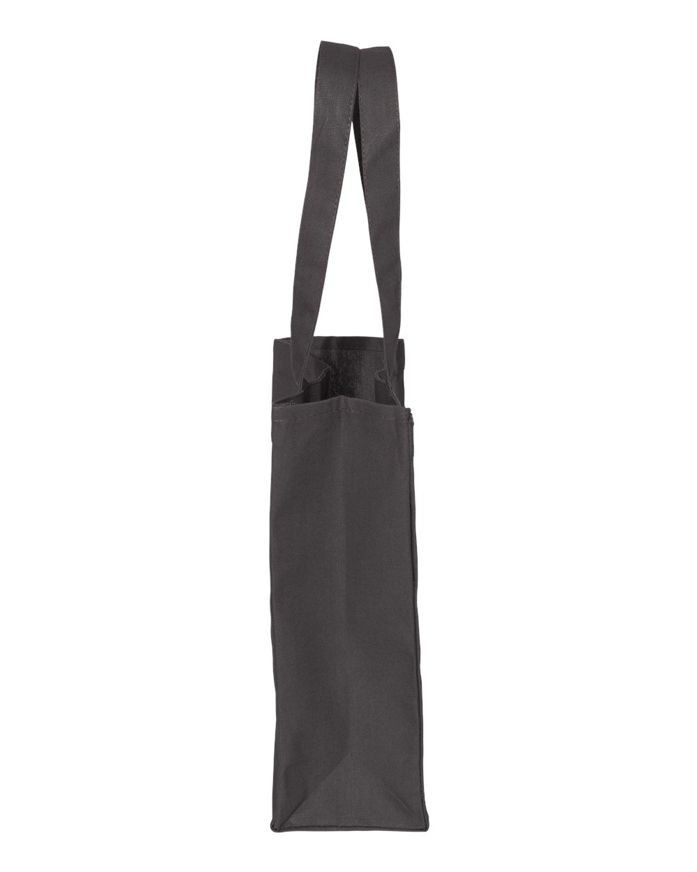 Left View of Charcoal 12L Gussetted Shopping Bag - Q1000