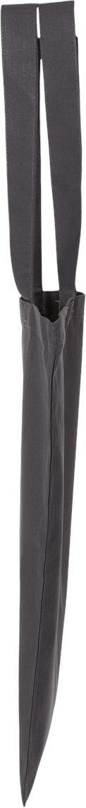 Left View of Charcoal Economical Tote - QTB