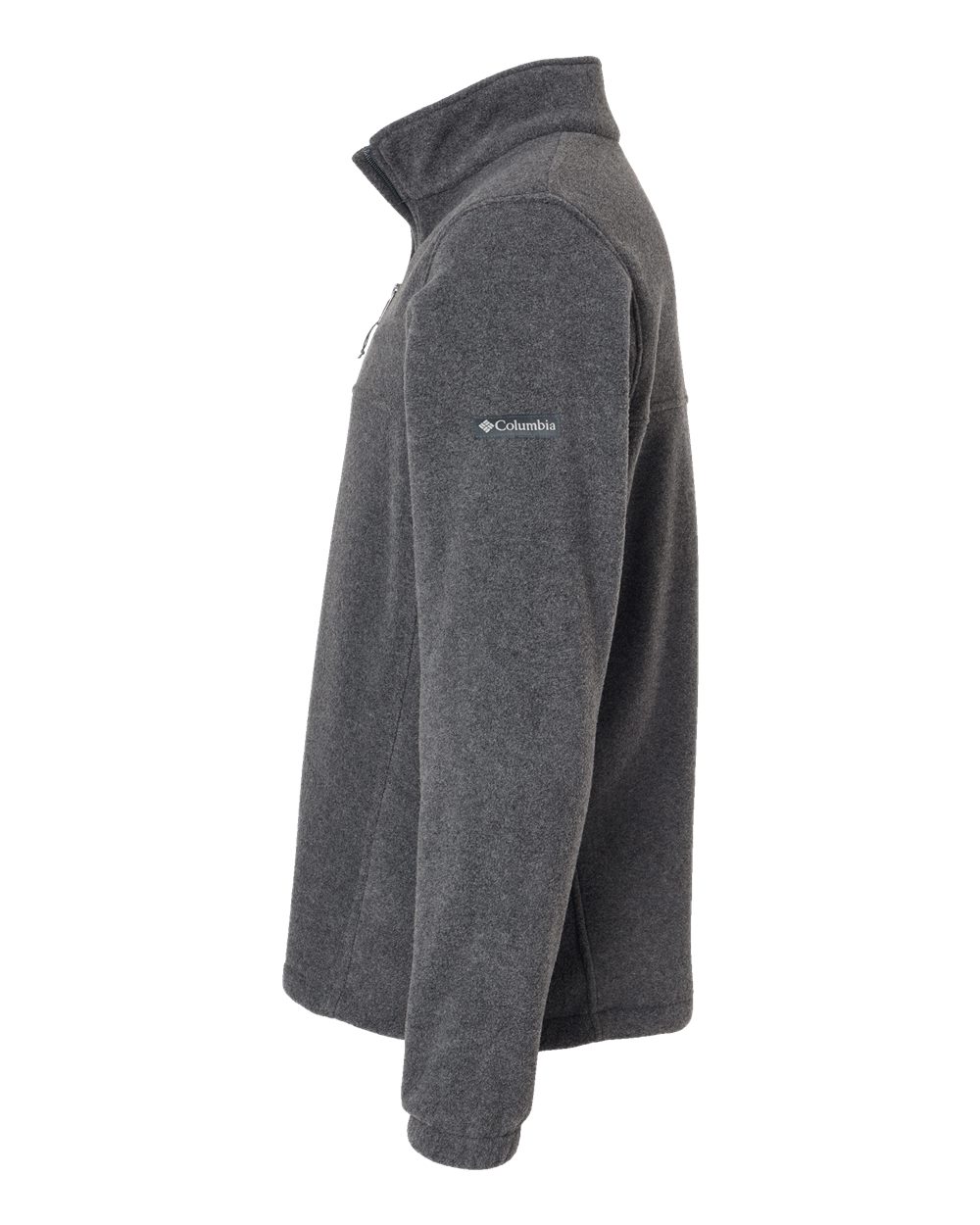 Left View of Charcoal Heather Steens Mountain™ Half-Zip Pullover - 212486