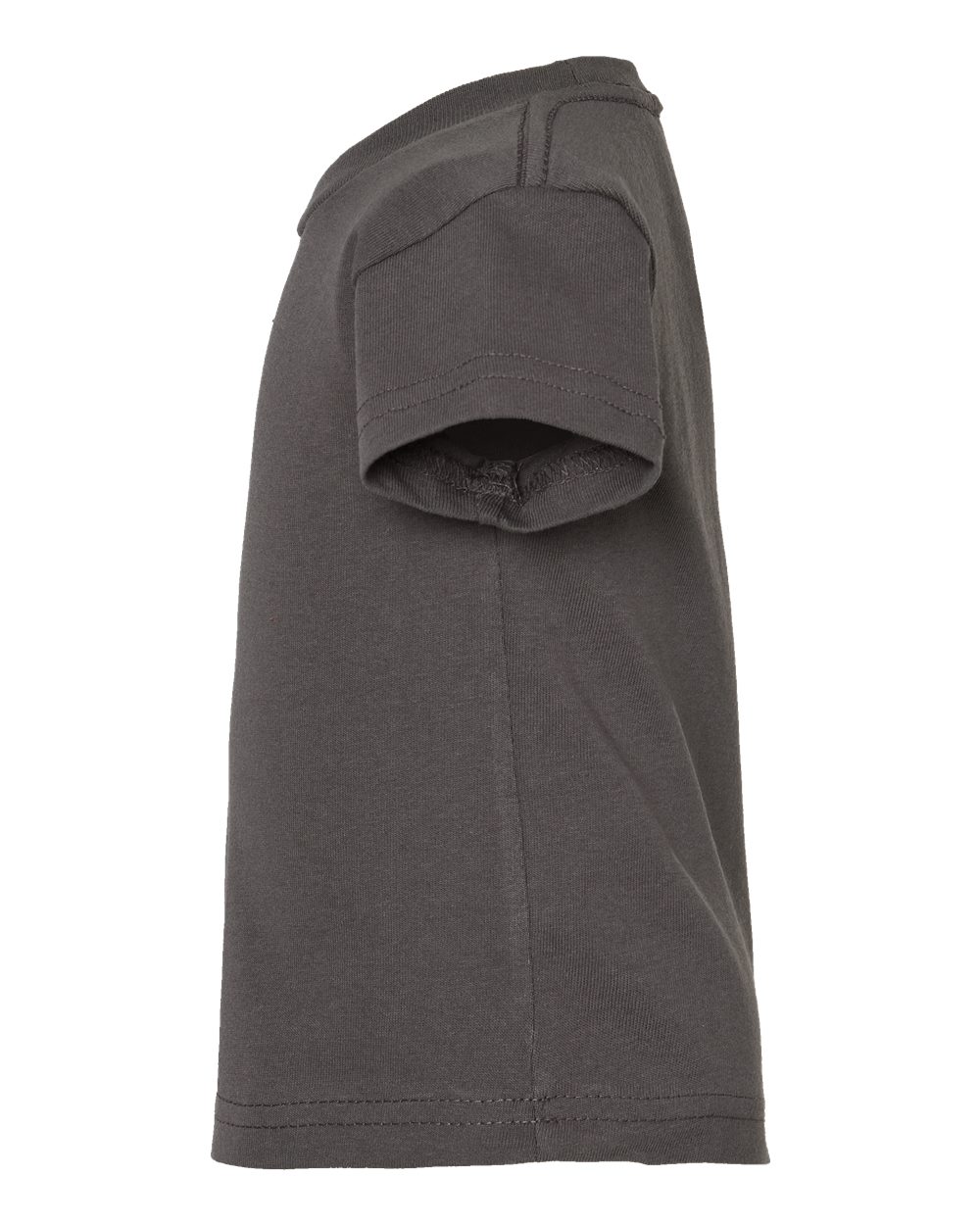 Left View of Charcoal Infant Cotton Jersey Tee - 3401
