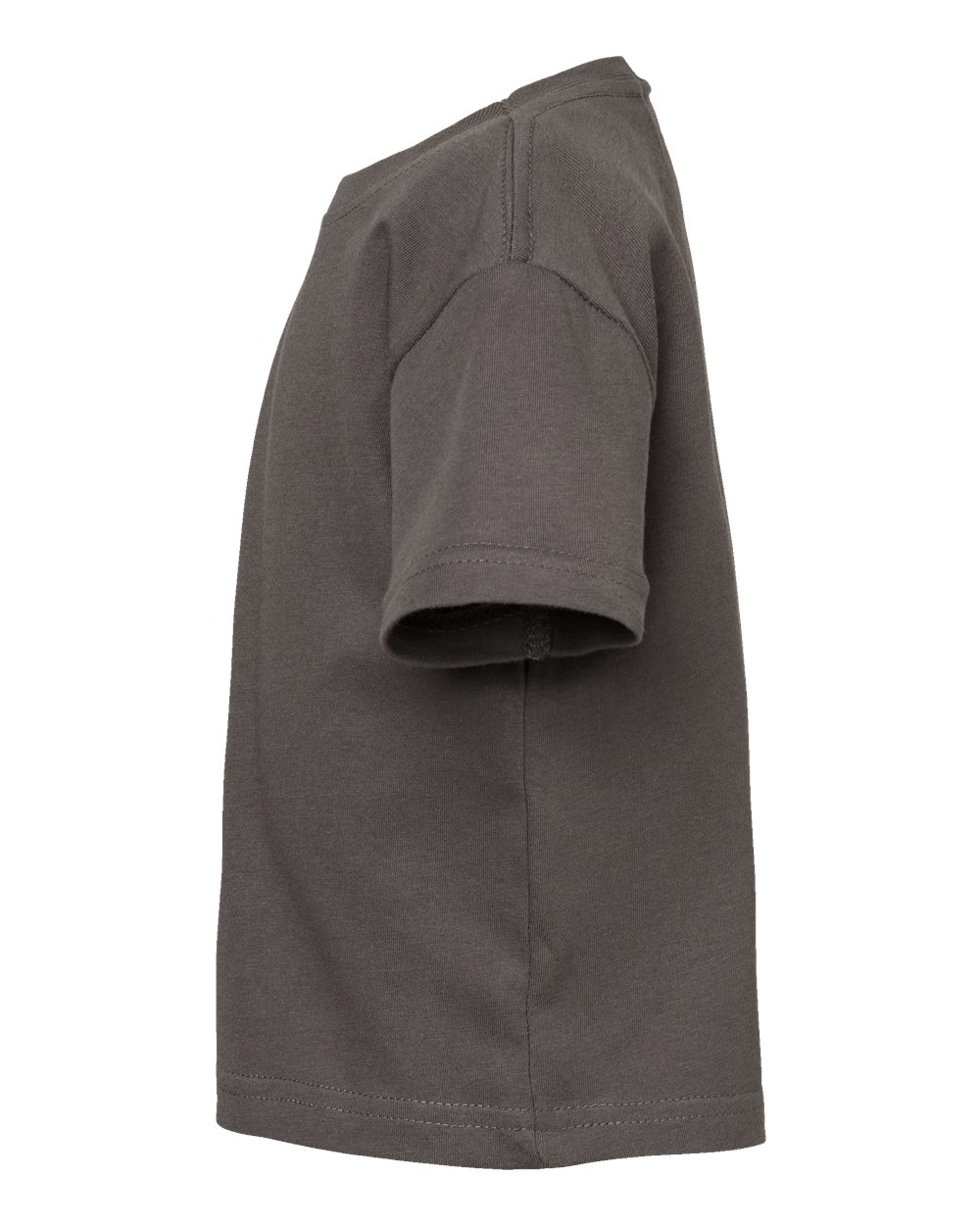 Left View of Charcoal Infant Fine Jersey Tee - 3322