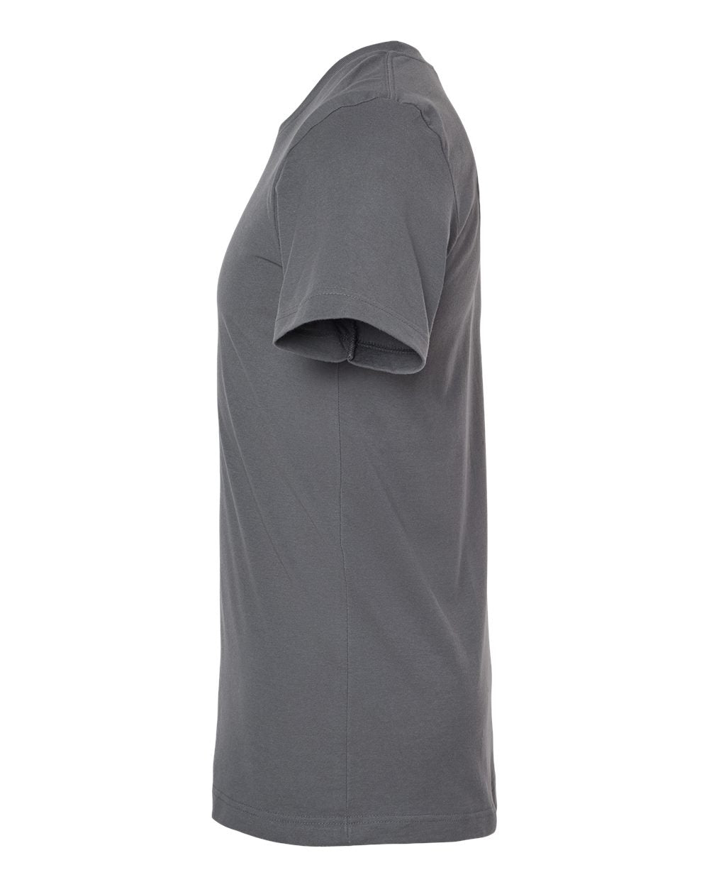Left View of Charcoal Premium Cotton T-Shirt - 502