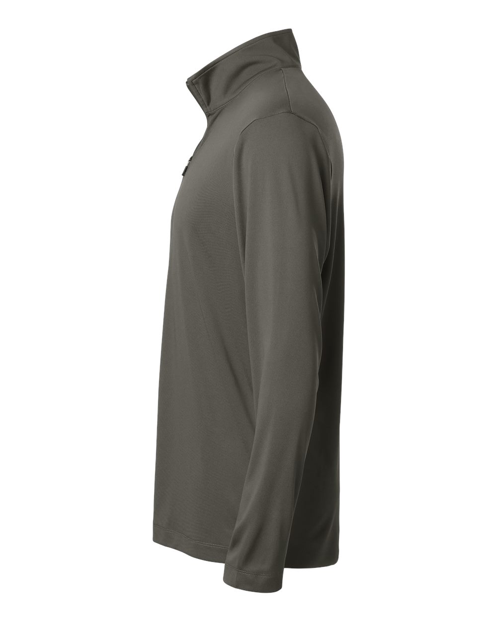 Left View of Charcoal Pro-Lock Performance Quarter-Zip Pullover - 41870