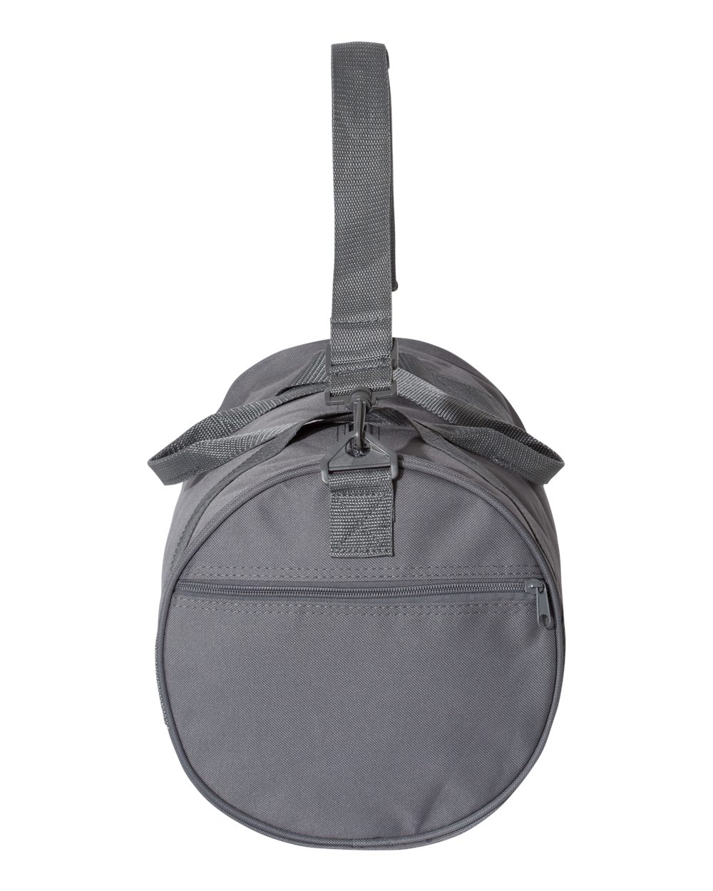 Left View of Charcoal Recycled 18” Small Duffel Bag - 8805