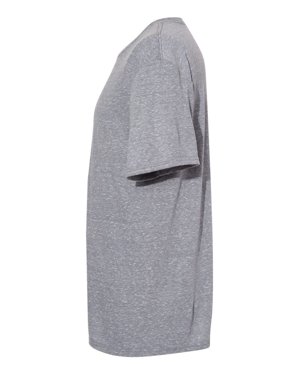 Left View of Charcoal Snow Heather Jersey T-Shirt - 88MR