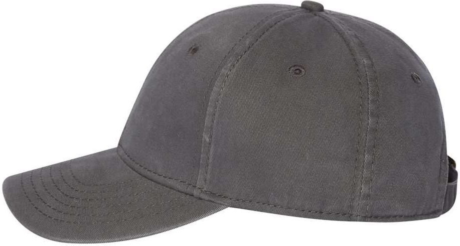 Left View of Charcoal Structured Cap - AH30