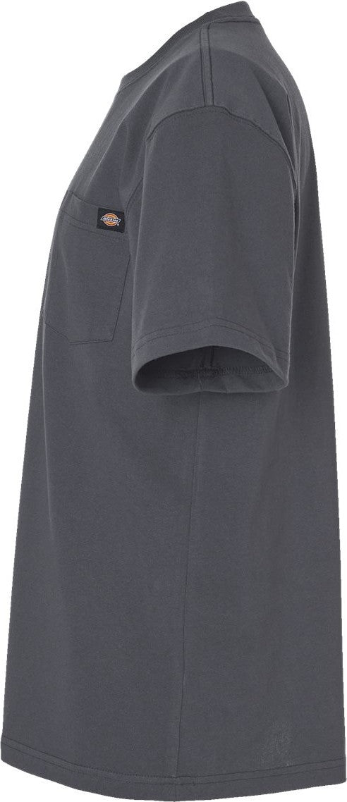 Left View of Charcoal Traditional Heavyweight T-Shirt - Tall Sizes - WS50-DT