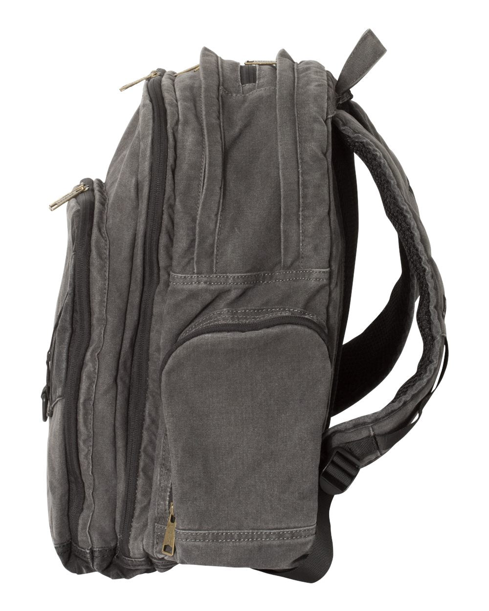 Left View of Charcoal Traveler Backpack - 1039DD