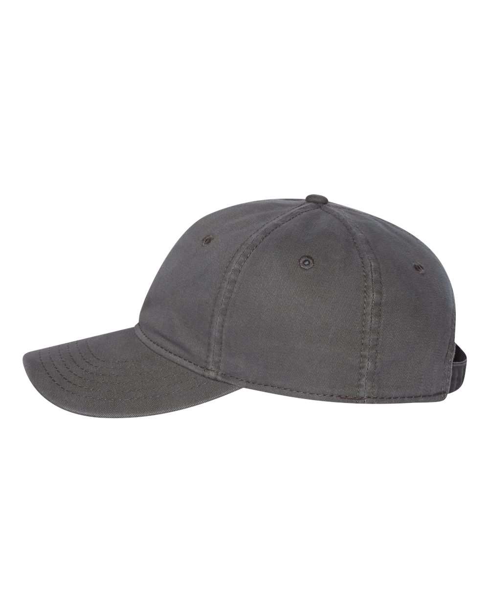 Left View of Charcoal Unstructured Cap - AH35