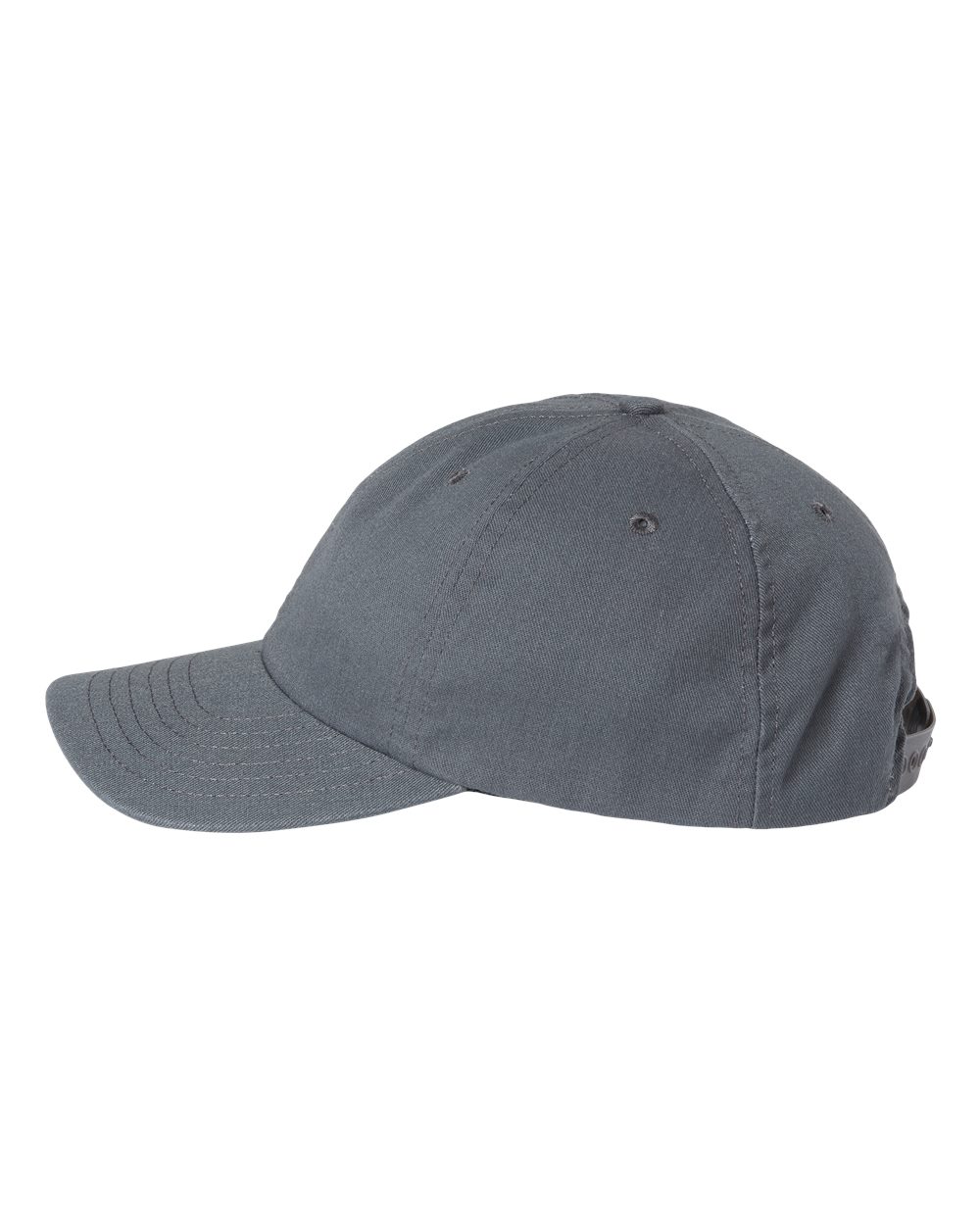 Left View of Charcoal USA-Made Dad Hat - USA200
