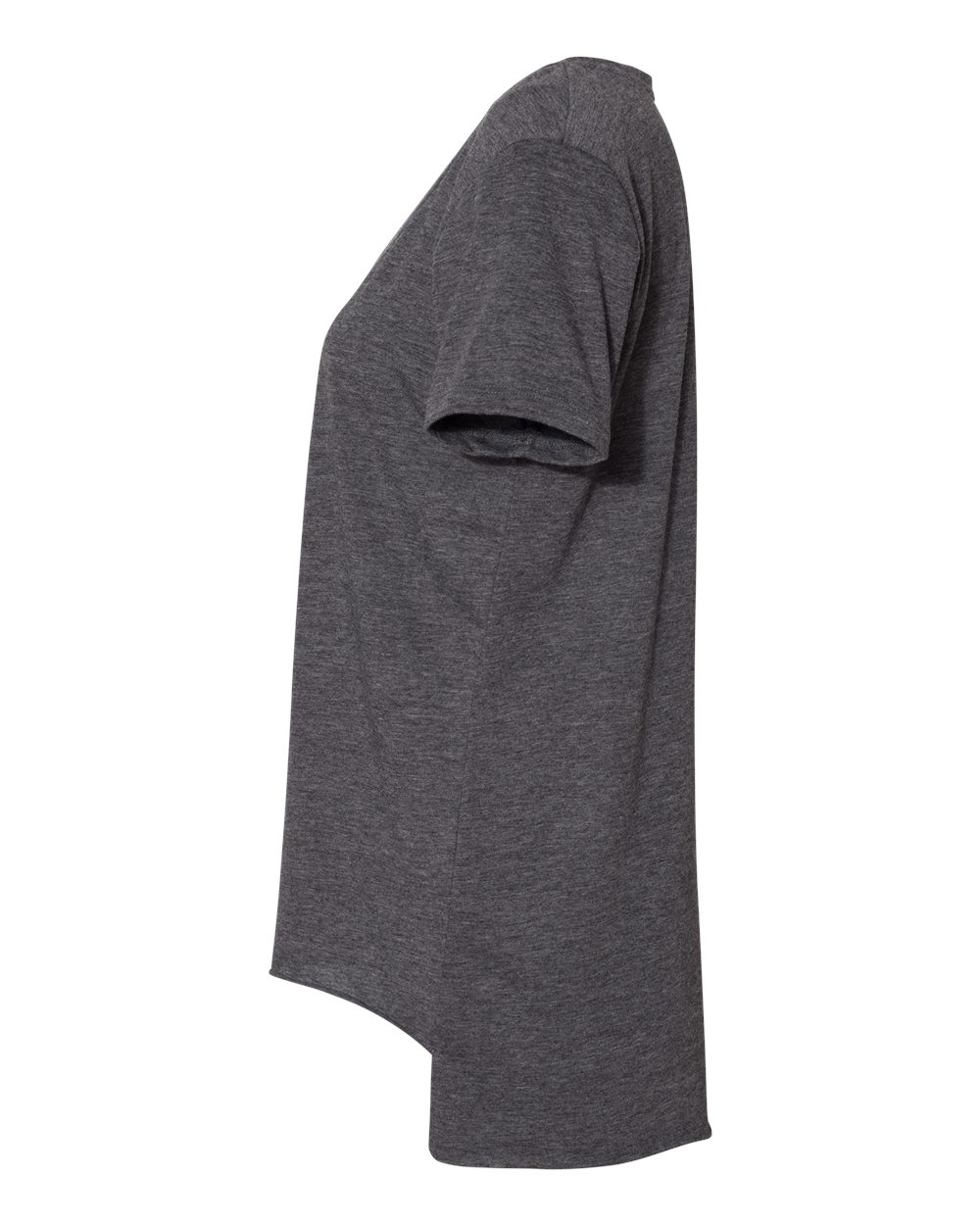 Left View of Charcoal Women's Festival Scoop Neck T-Shirt - 5030