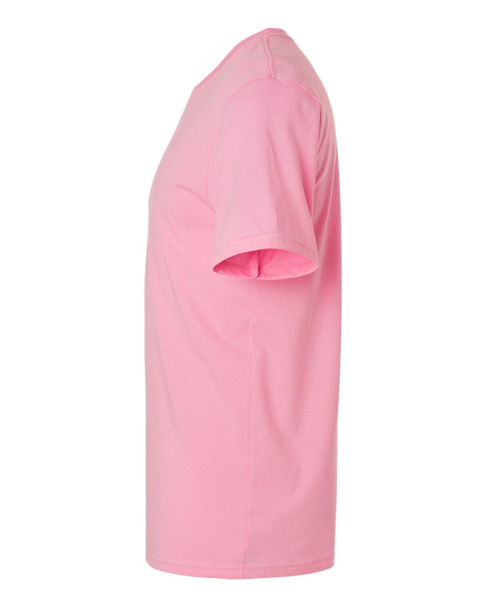 Left View of Charity Pink Softstyle® Lightweight T-Shirt - 980