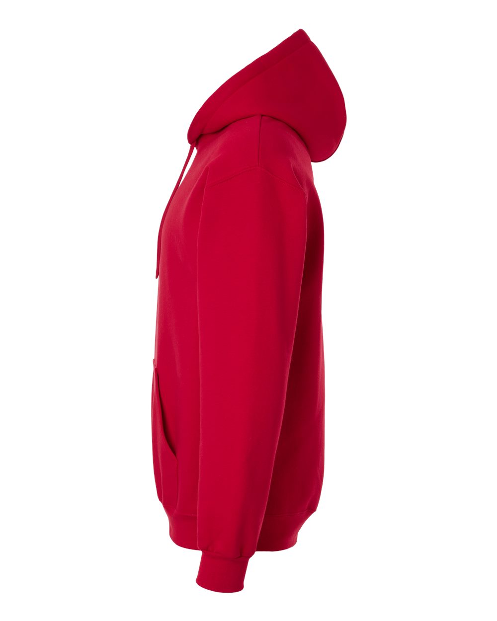 Left View of Cherry Red Hammer™ Maxweight Hooded Sweatshirt - 19500