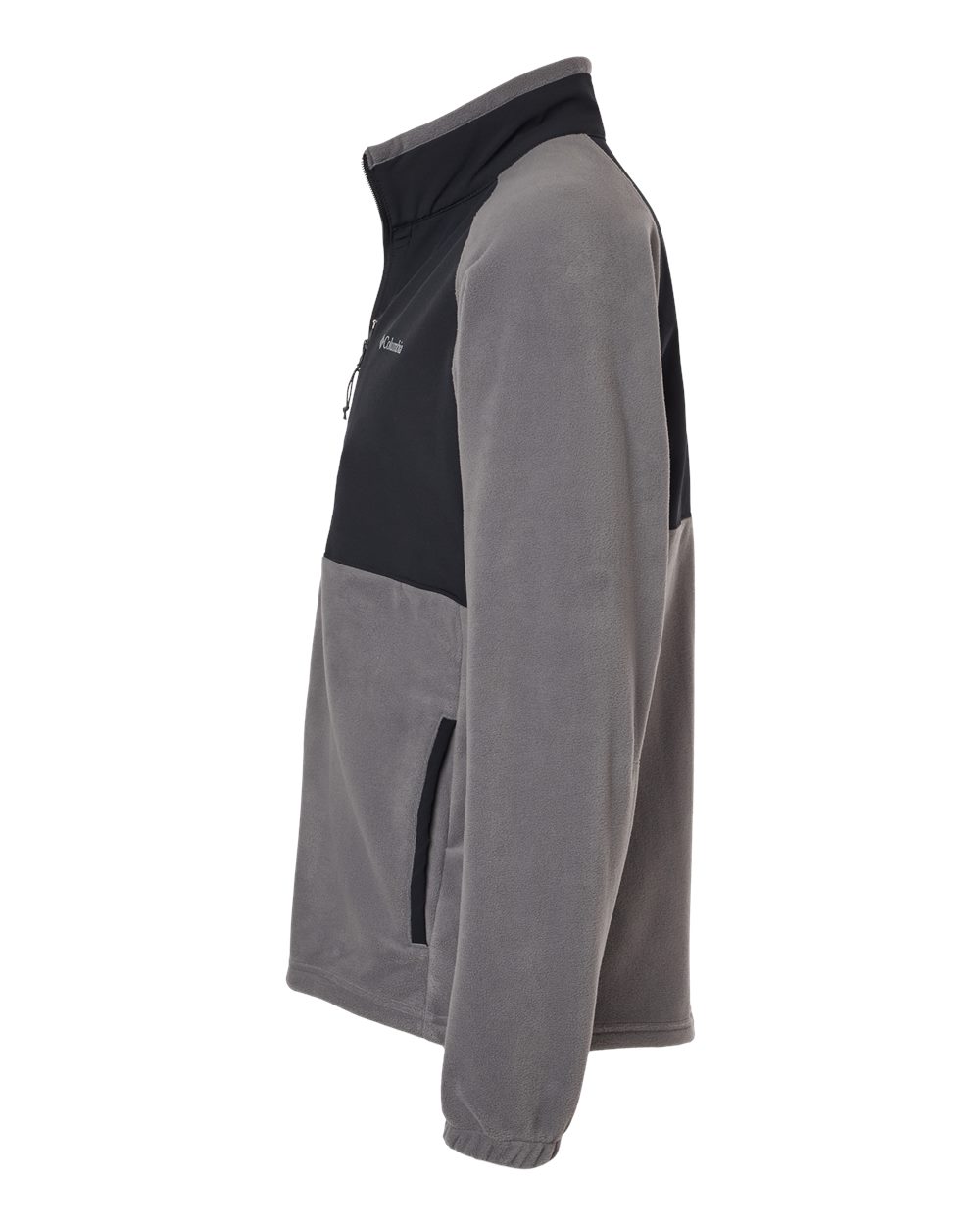 Left View of City Grey/ Black Sage Peak™ Fleece Full-Zip Jacket - 209578