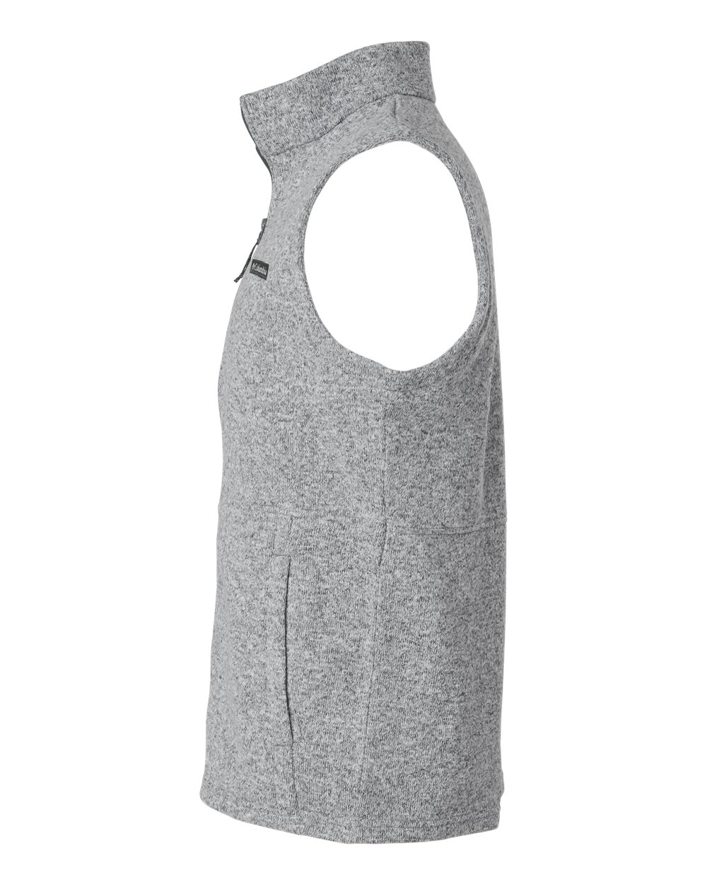 Left View of City Grey Heather Alto Pass™ Fleece Vest - 209575
