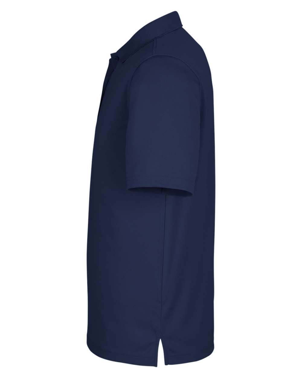 Left View of Classic Navy Men's Market Snag Protect Mesh Polo - CE104