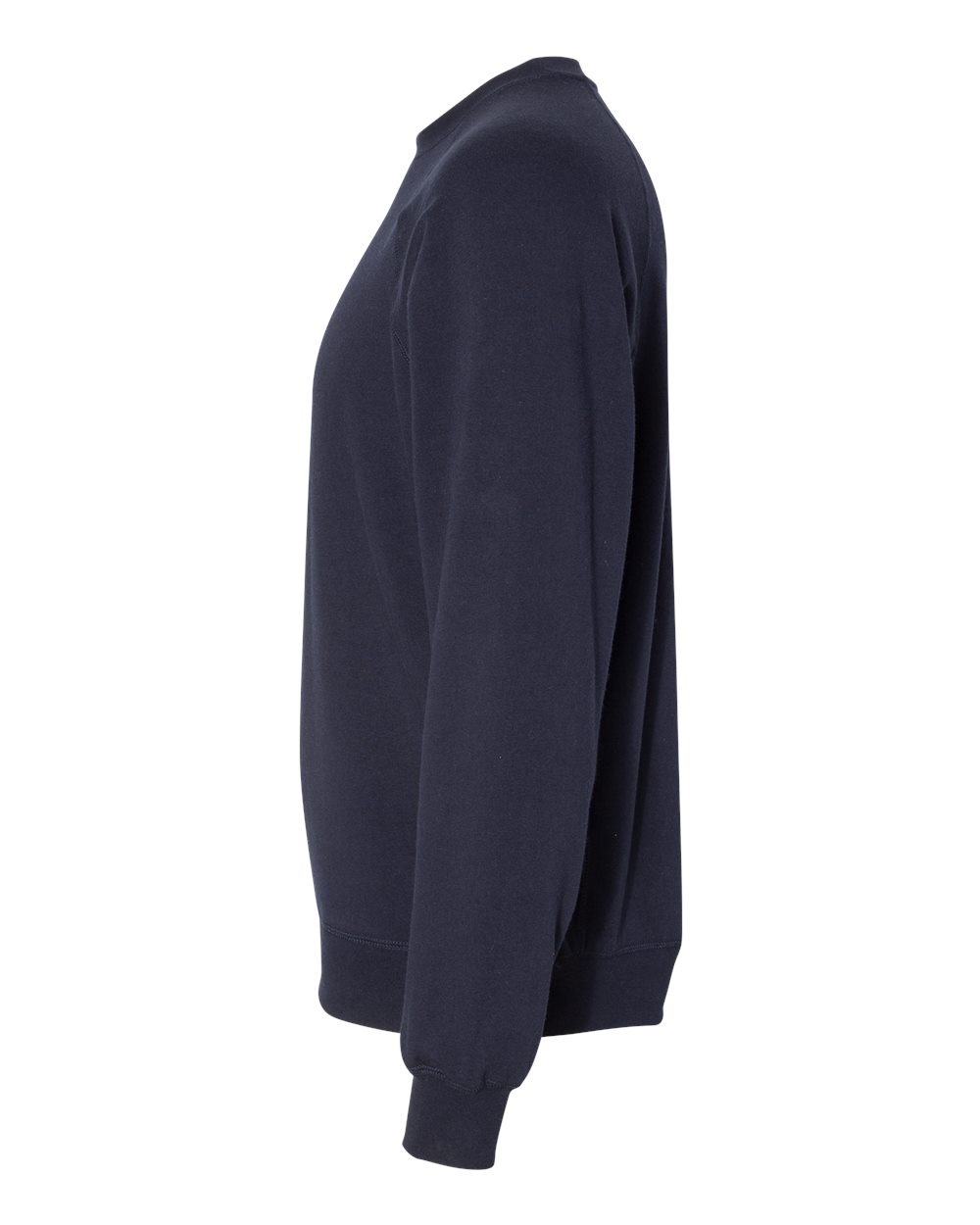 Left View of Classic Navy Special Blend Crewneck Raglan Sweatshirt - PRM30SBC