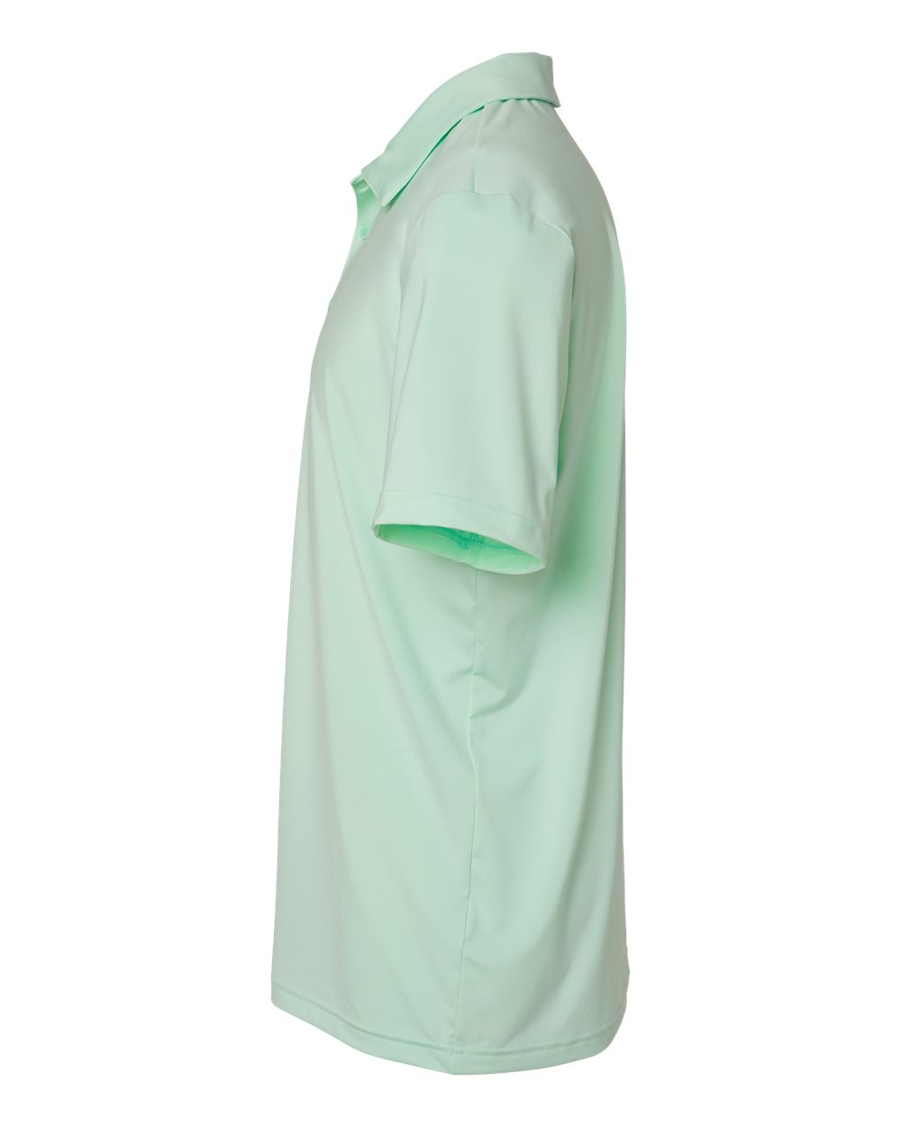 Left View of Clear Mint Ultimate Solid Polo - A514