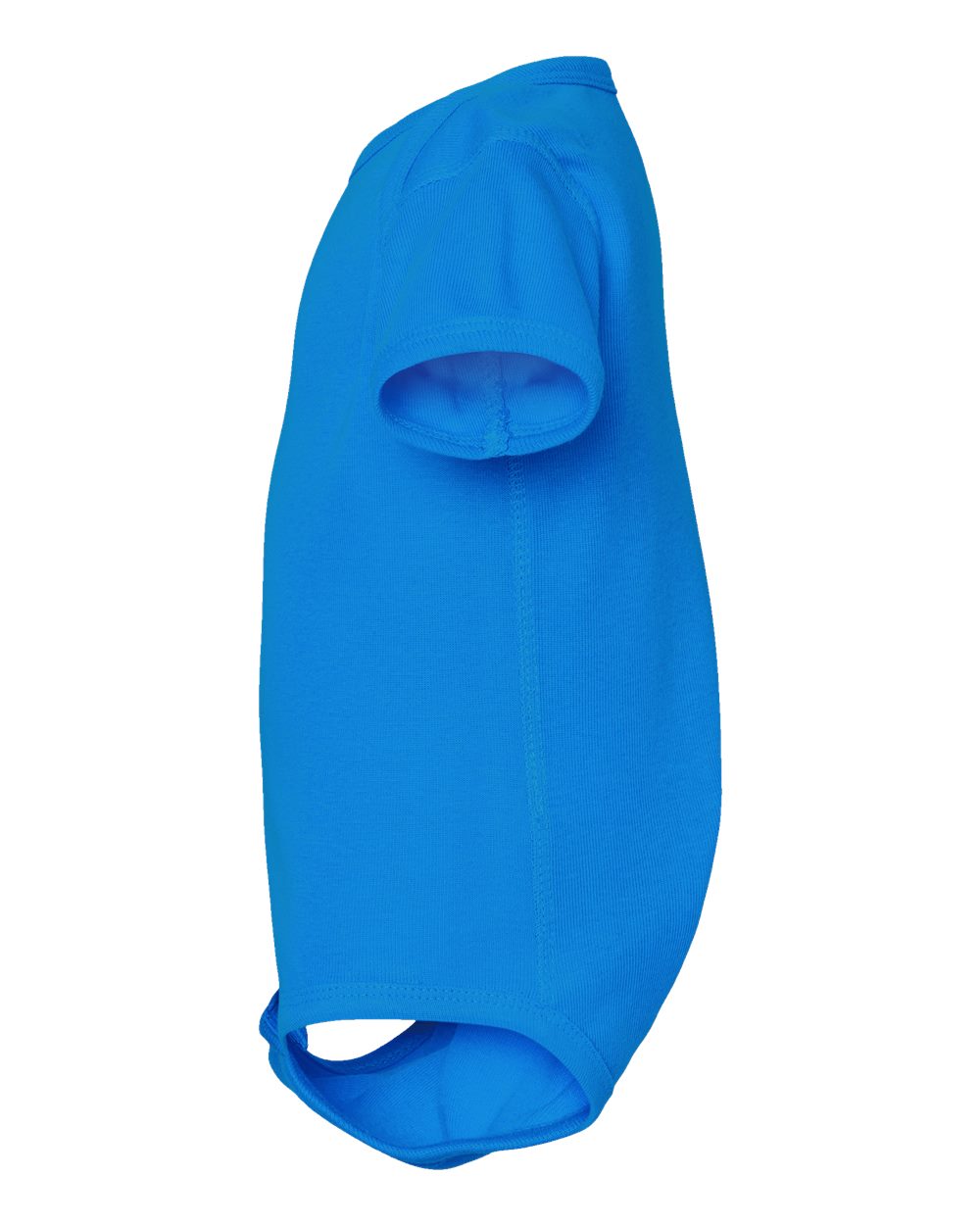 Left View of Cobalt Infant Baby Rib Bodysuit - 4400